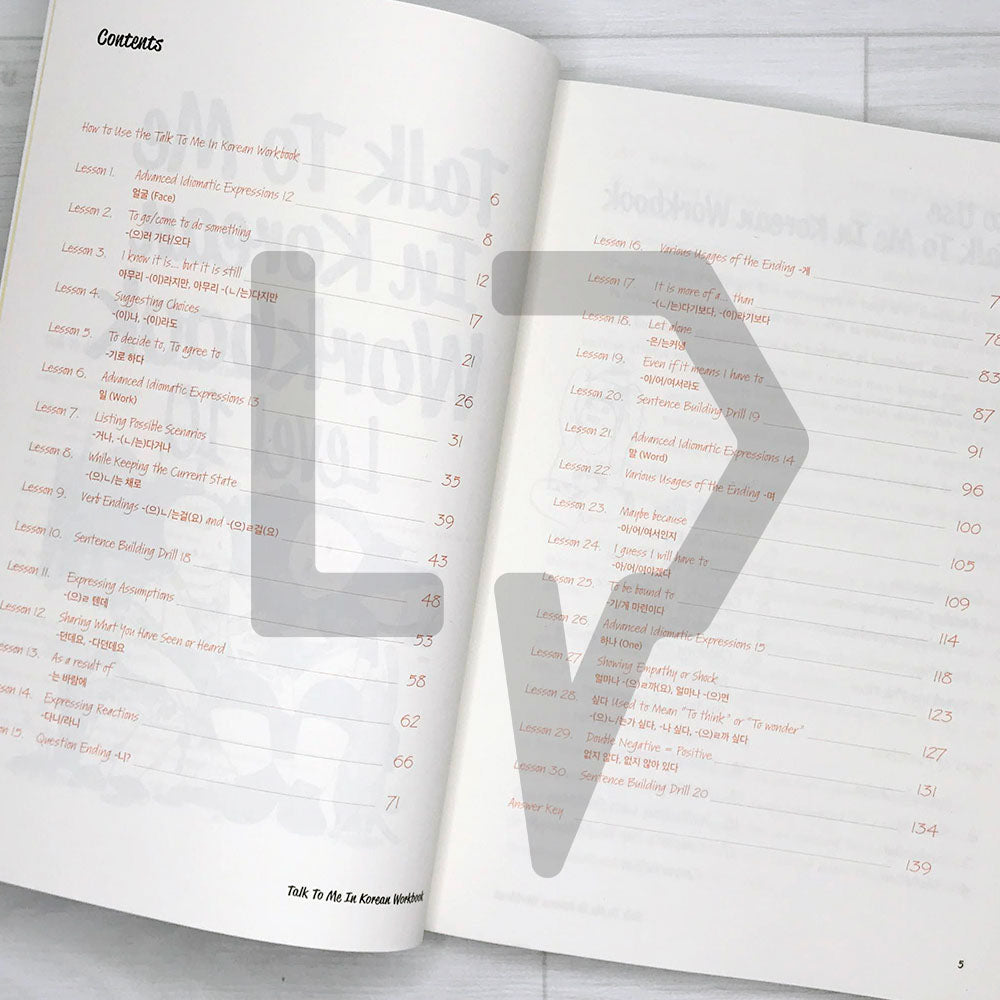 Talk To Me In Korean (TTMIK) Workbook Level 10 - Life Pattern Korea