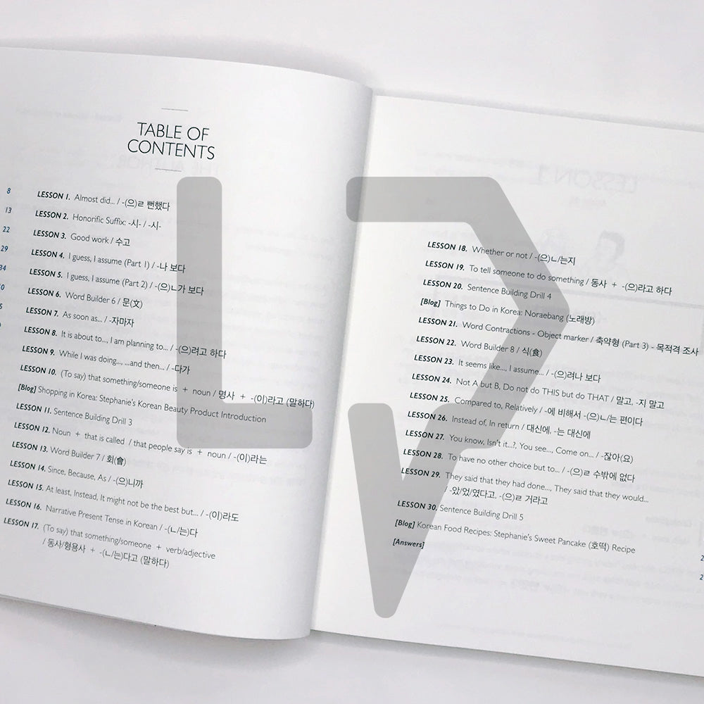 Talk To Me In Korean (TTMIK) Grammar Textbook Level 5 - Life Pattern Korea
