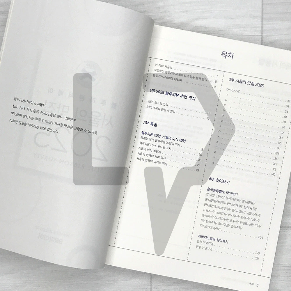 Blue Ribbon Survey: Seoul’s Best Restaurants 2025 블루리본서베이 서울의 맛집 2025