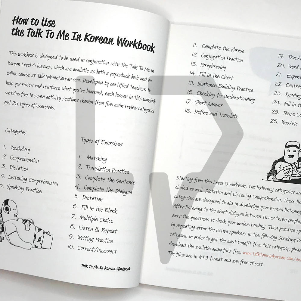 Talk To Me In Korean (TTMIK) Workbook Level 6 - Life Pattern Korea