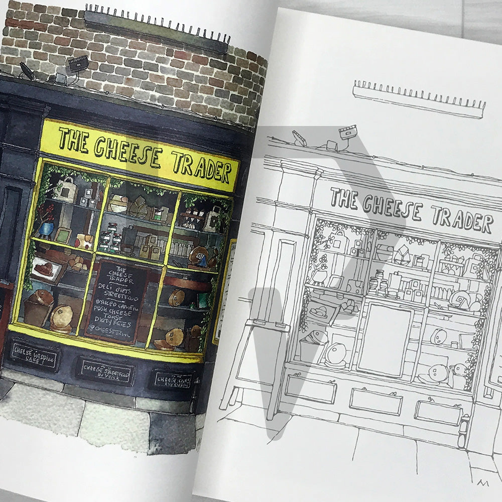 Shops of the World: Urban Coloring Book 세계의 상점들 어반 컬러링북