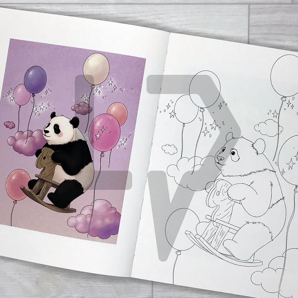 A day in the Bao Family: Coloring Book 바오패밀리 컬러링북 어떤 하루