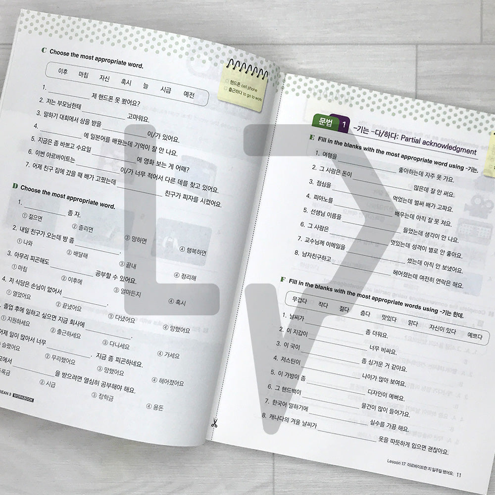 My First Korean 3 Advanced Workbook
