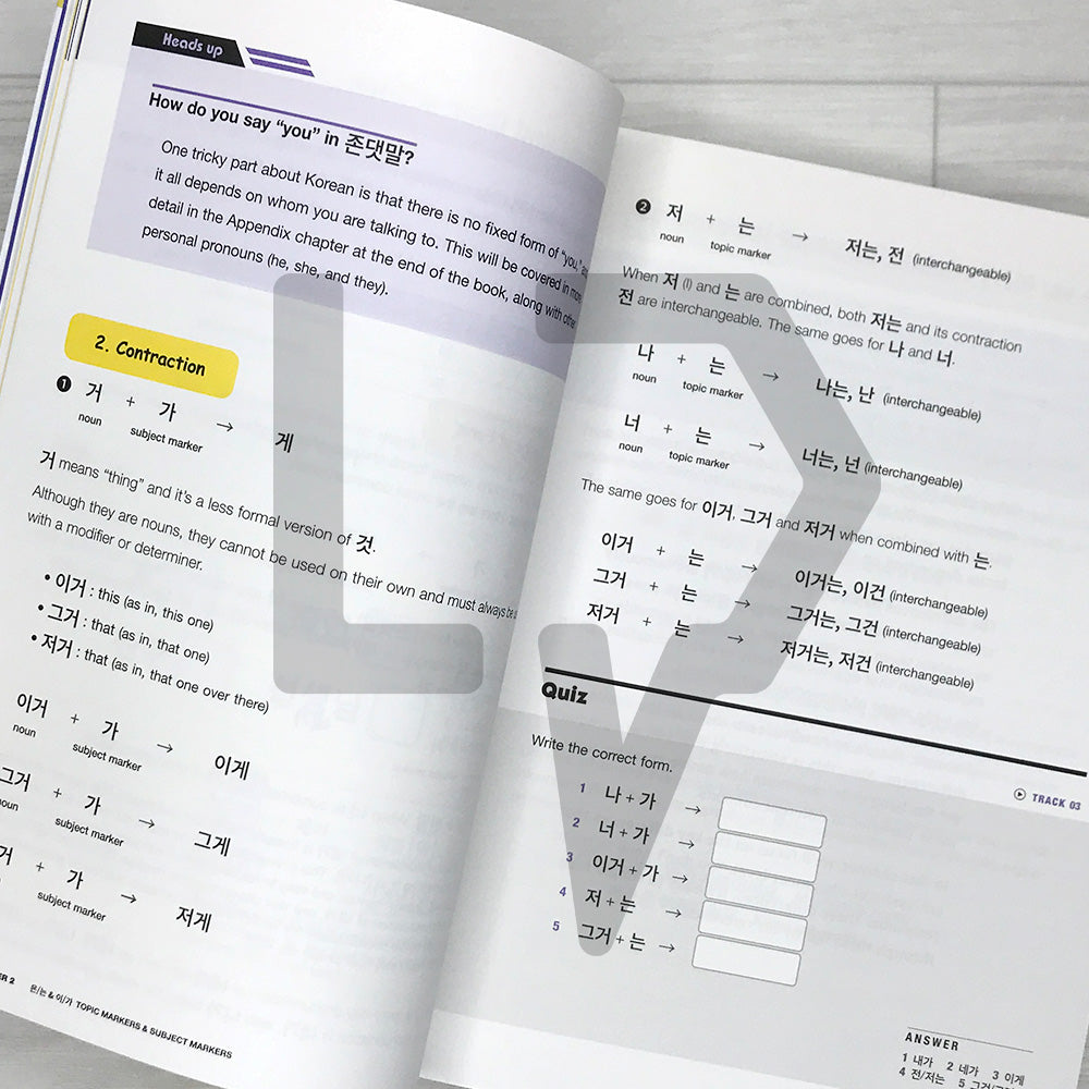 Korean Grammar Palette for Beginners Level 1