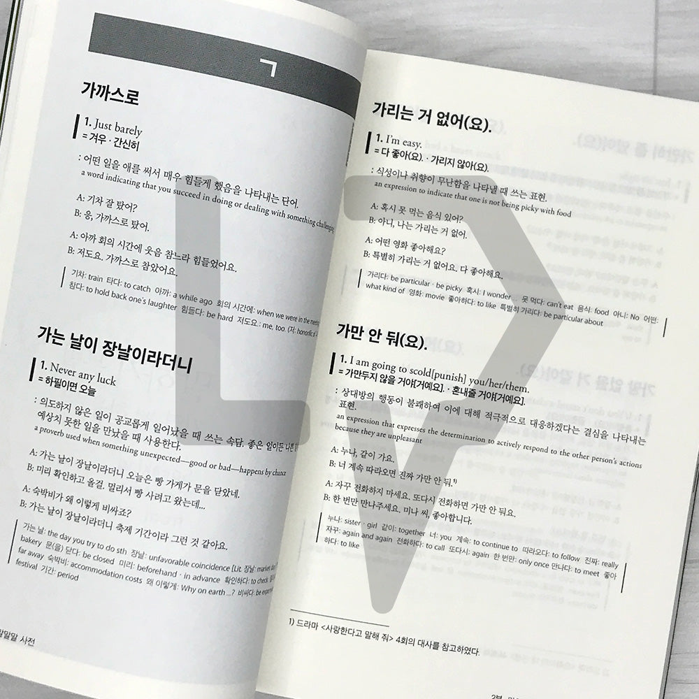 Korean Functional Speaking Grammar Dictionary (Korean Malmalmal Dictionary) Korean 말말말 사전