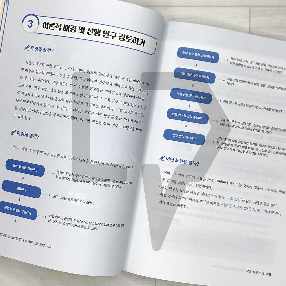 500 Essential Korean Thesis Expressions for International Students 외국인 유학생을 위한 한국어 논문 표현 500
