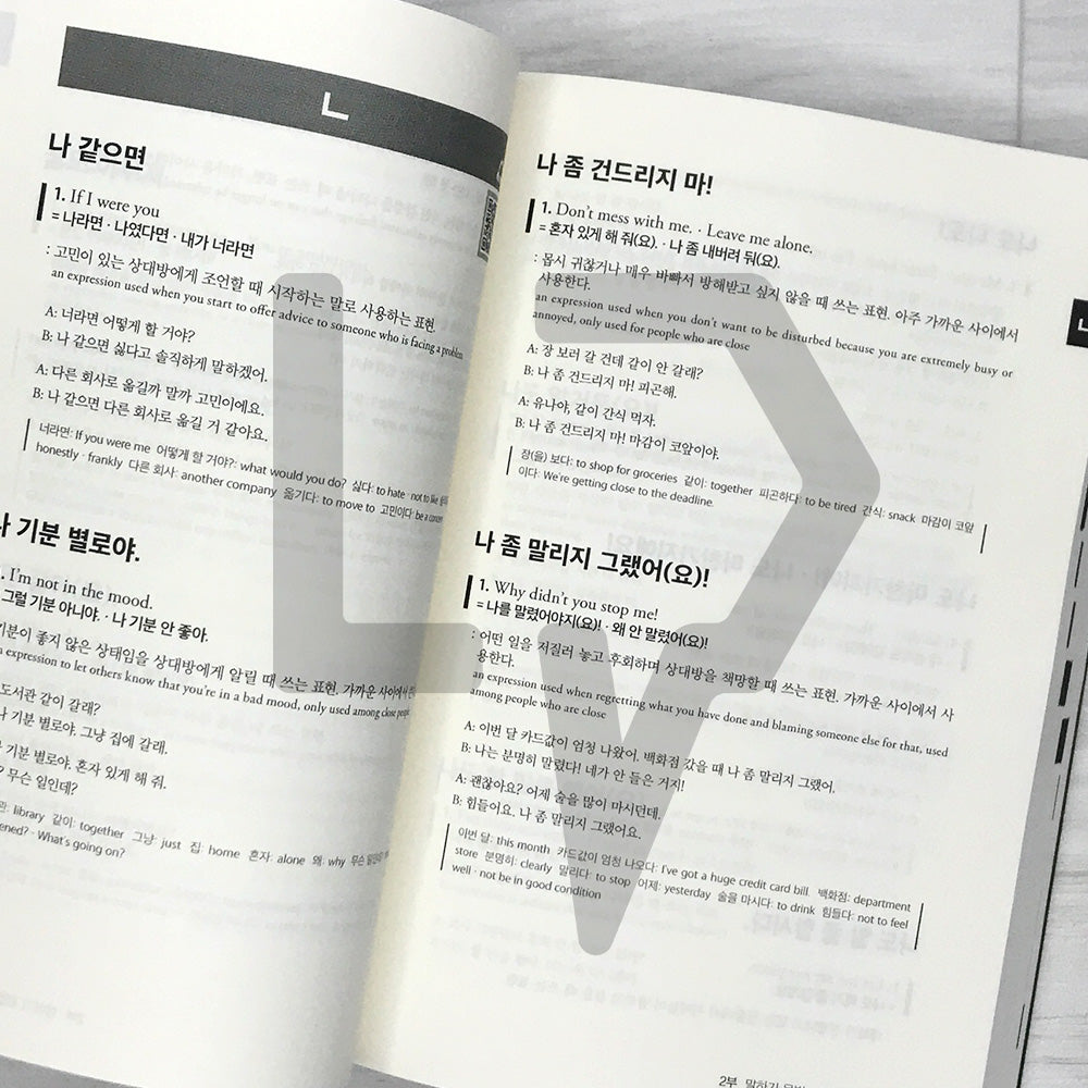 Korean Functional Speaking Grammar Dictionary (Korean Malmalmal Dictionary) Korean 말말말 사전