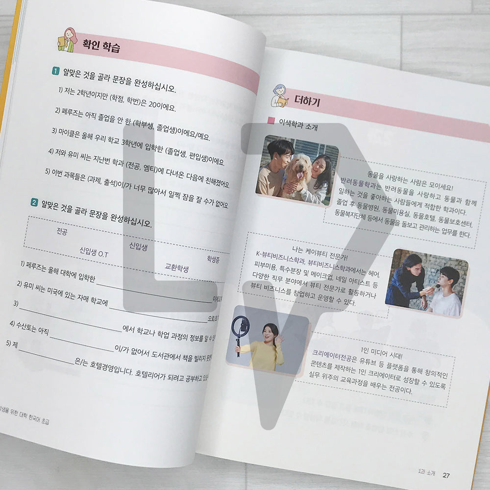 Practical Korean Language for Foreign Students: Beginning 유학생을 위한 대학 한국어 초급
