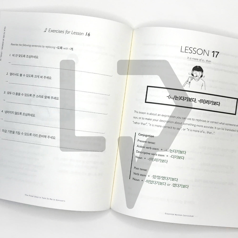 Talk To Me In Korean (TTMIK) Grammar Textbook Level 10 - Life Pattern Korea