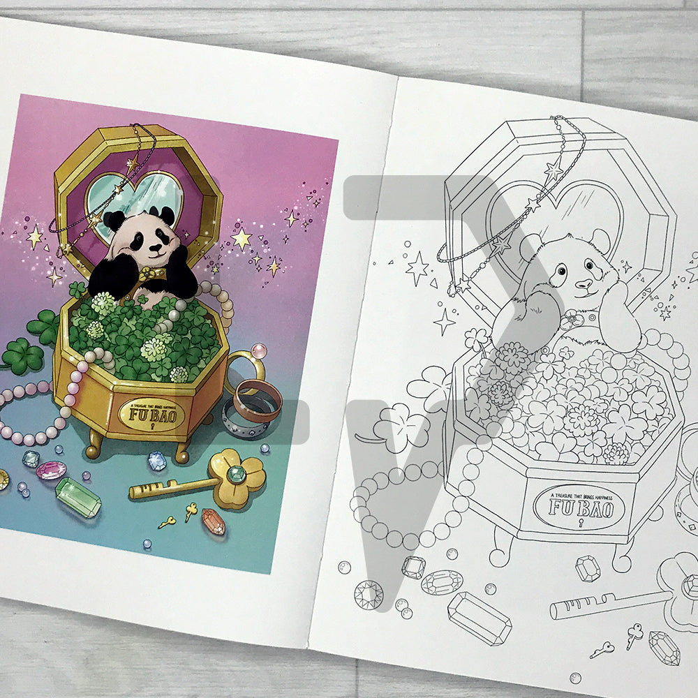 A day in the Bao Family: Coloring Book 바오패밀리 컬러링북 어떤 하루