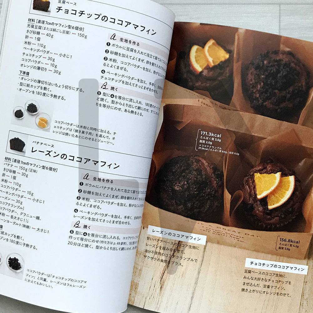 Guilt-Free Rice-Flour Muffins: Oil-Free & Gluten-Free 米粉のマフィン: オイルなし,グルテンなしの生地.おやつにもごはんにも食べたい