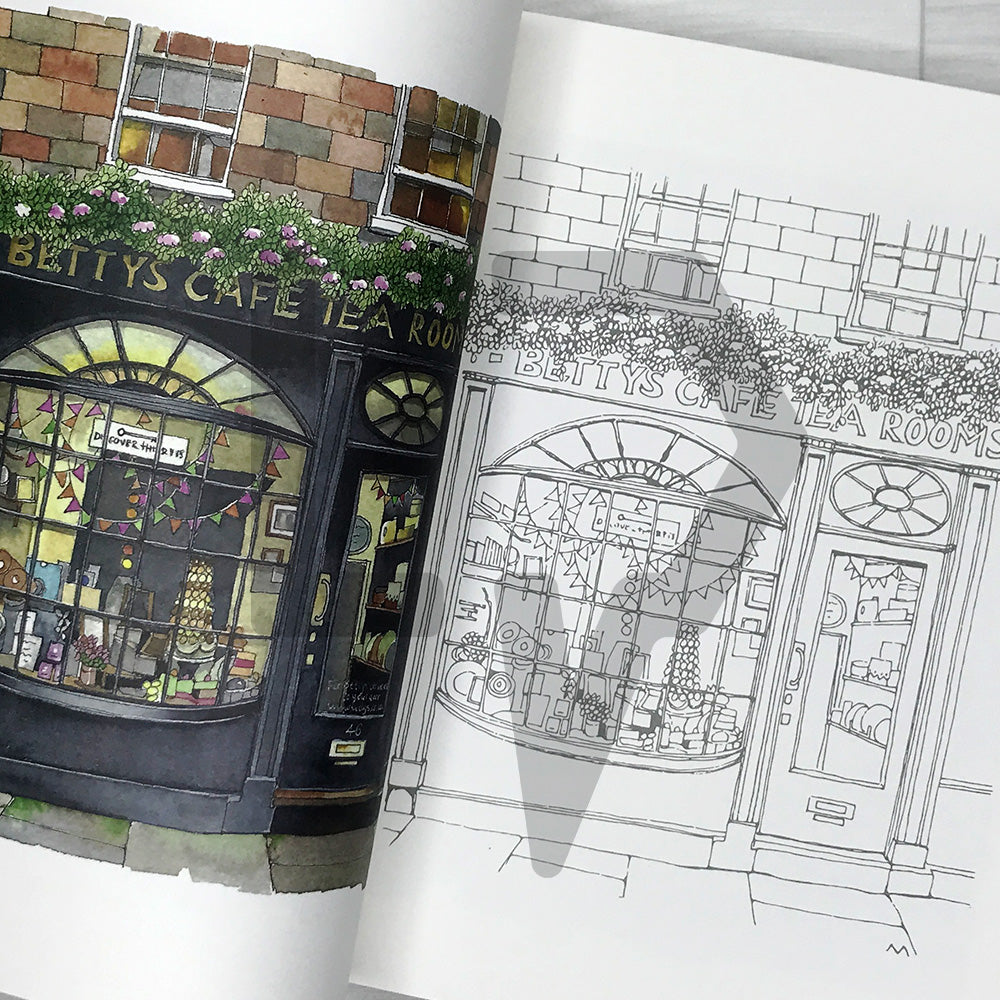 Shops of the World: Urban Coloring Book 세계의 상점들 어반 컬러링북