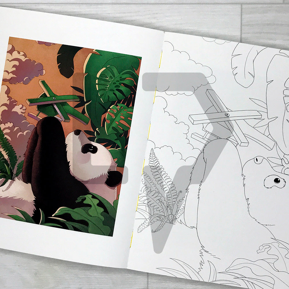 A day in the Bao Family: Coloring Book 바오패밀리 컬러링북 어떤 하루