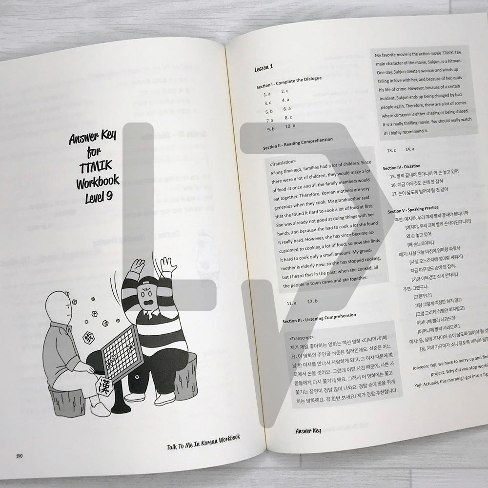 Talk To Me In Korean (TTMIK) Workbook Level 9 - Life Pattern Korea