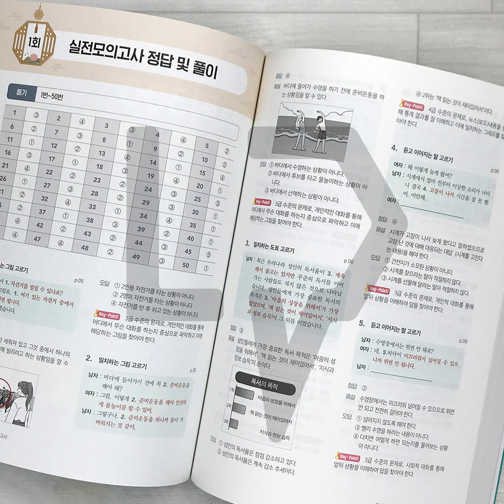 TOPIK 300+ TOPIK 2 New Mock Tests 5 Sets 토픽300+ 한국어능력시험 토픽 2 New 실전모의고사 5회분