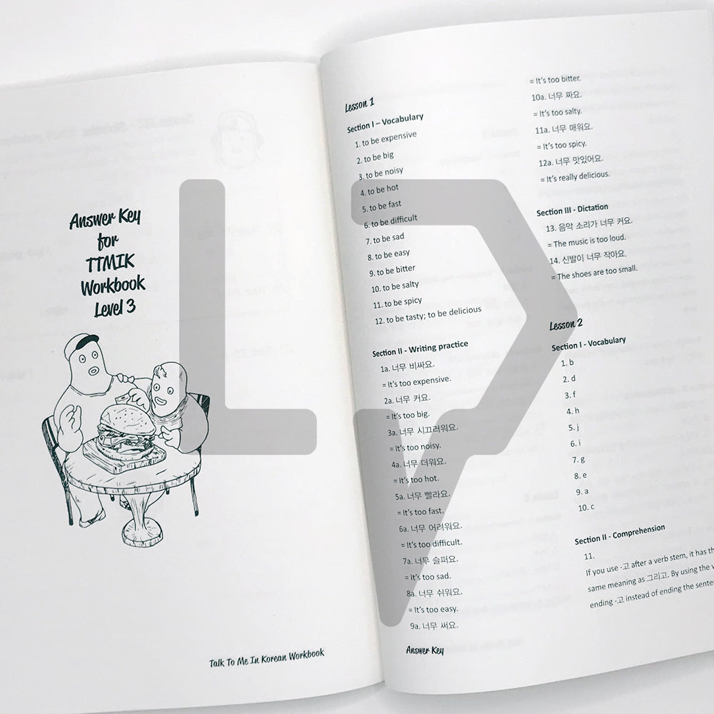 Talk To Me In Korean (TTMIK) Workbook Level 3 - Life Pattern Korea
