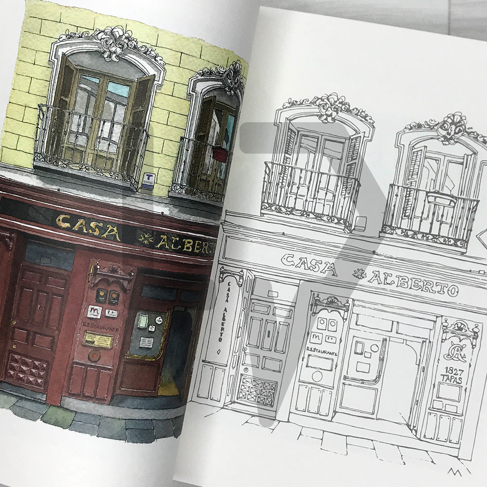 Shops of the World: Urban Coloring Book 세계의 상점들 어반 컬러링북