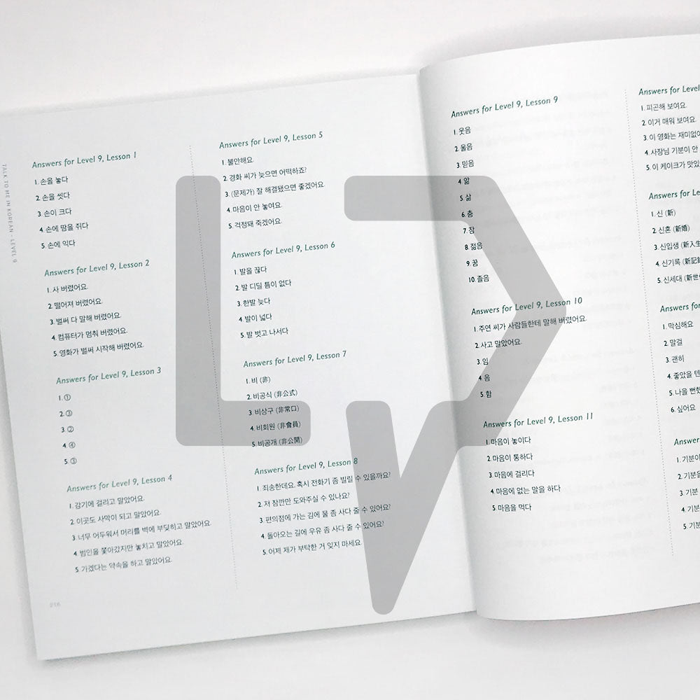 Talk To Me In Korean (TTMIK) Grammar Textbook Level 9 - Life Pattern Korea
