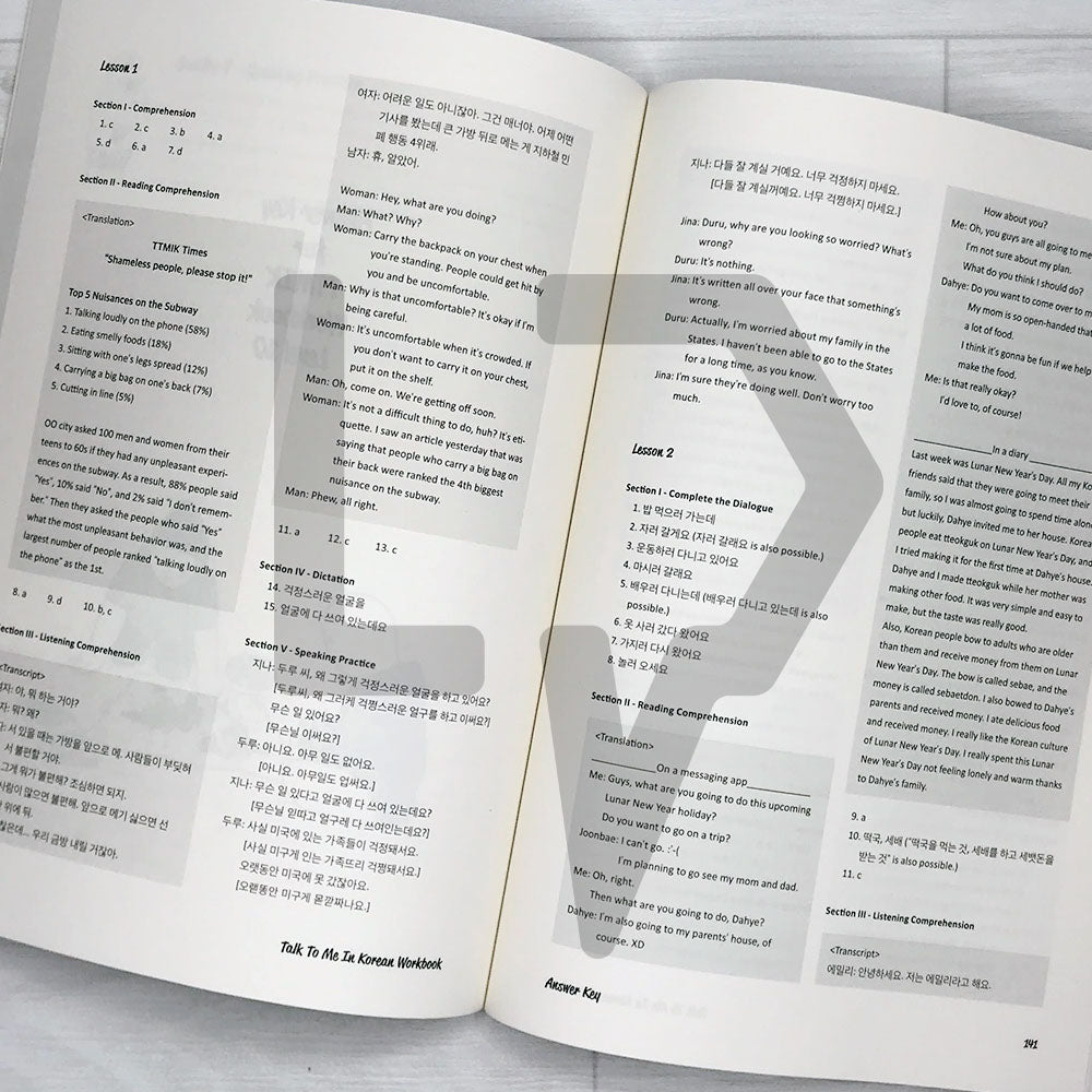 Talk To Me In Korean (TTMIK) Workbook Level 10 - Life Pattern Korea
