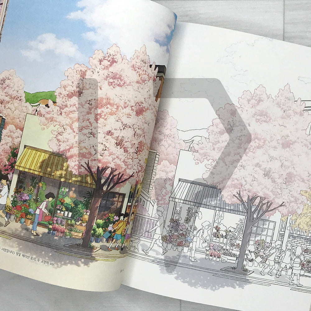 A Walk with Two Cats, Four Seasons Coloring Book 두 고양이와 산책, 사계절 컬러링북