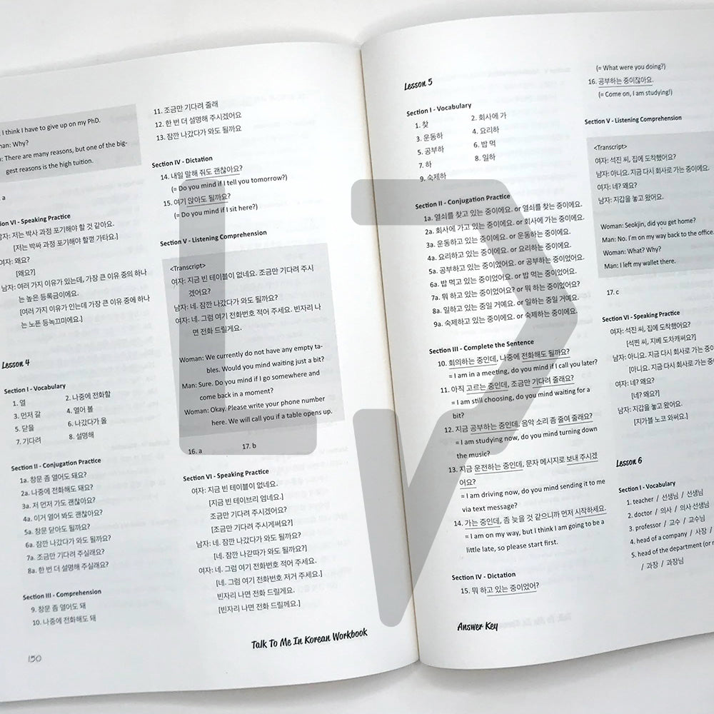 Talk To Me In Korean (TTMIK) Workbook Level 6 - Life Pattern Korea