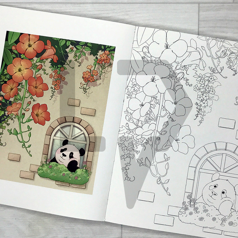 A day in the Bao Family: Coloring Book 바오패밀리 컬러링북 어떤 하루
