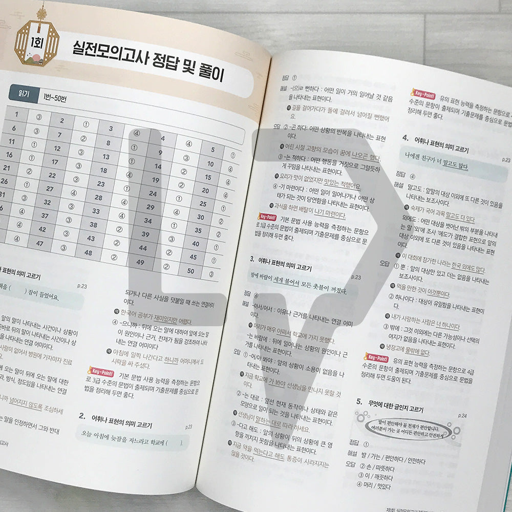 TOPIK 300+ TOPIK 2 New Mock Tests 5 Sets 토픽300+ 한국어능력시험 토픽 2 New 실전모의고사 5회분