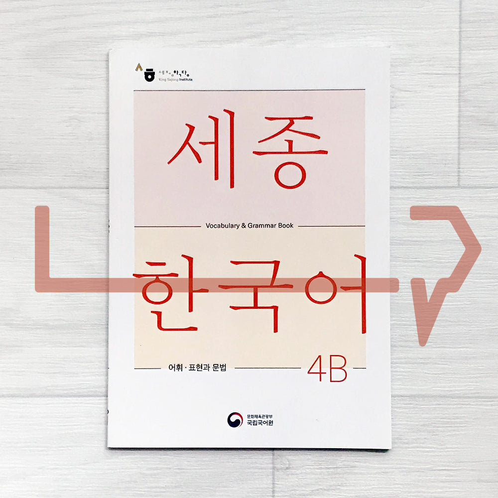 Sejong Korean Vocabulary & Grammar Book 세종한국어 어휘 표현과 문법 4B (2022 Edition)