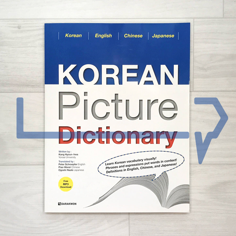 Korean Picture Dictionary English/Chinese/Japanese by Darakwon Korea Book