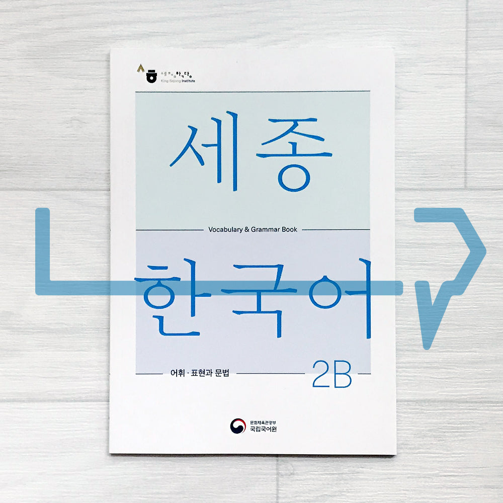 Sejong Korean Vocabulary & Grammar Book 세종한국어 어휘 표현과 문법 2B (2022 Edition)