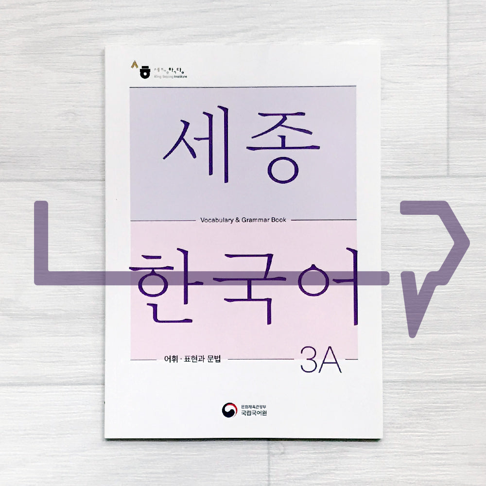 Sejong Korean Vocabulary & Grammar Book 세종한국어 어휘 표현과 문법 3A (2022 Edition)