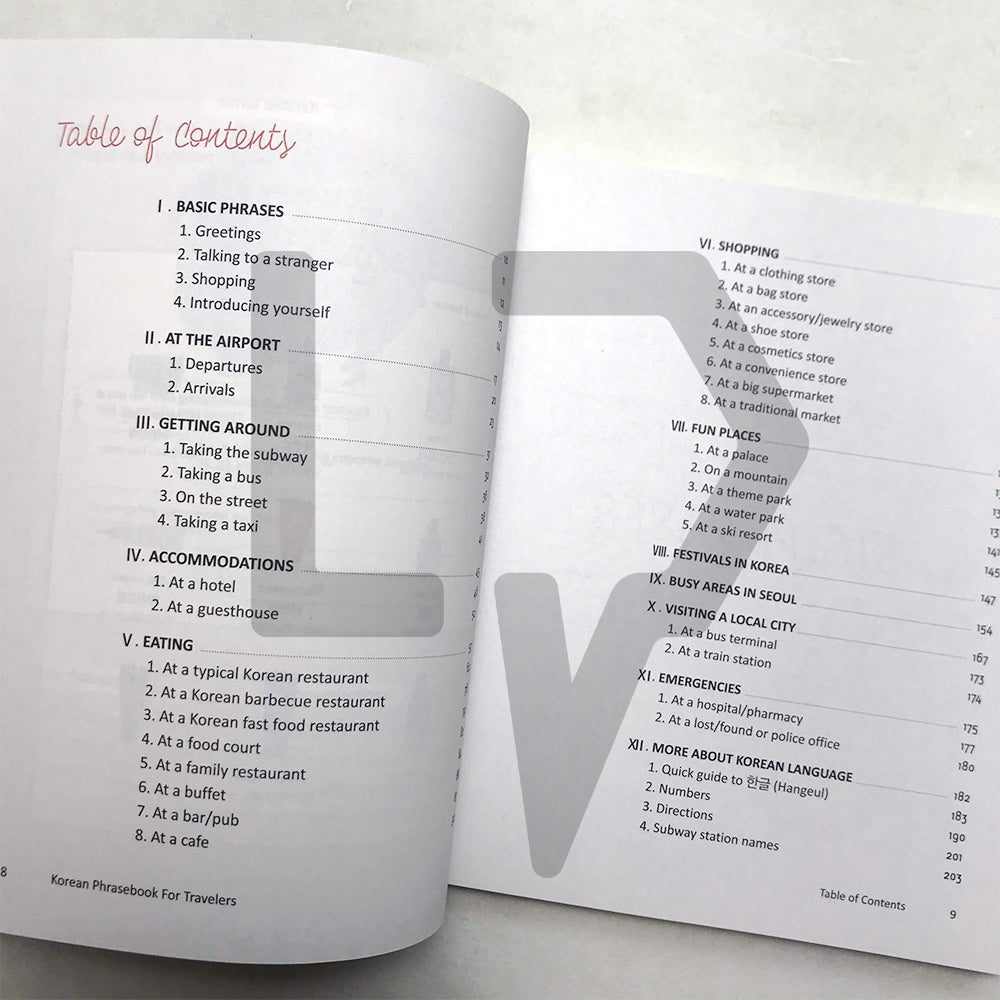 Korean Phrasebook for Travelers 한국어 몰라도 한국 여행 갈 수 있다! - Life Pattern Korea