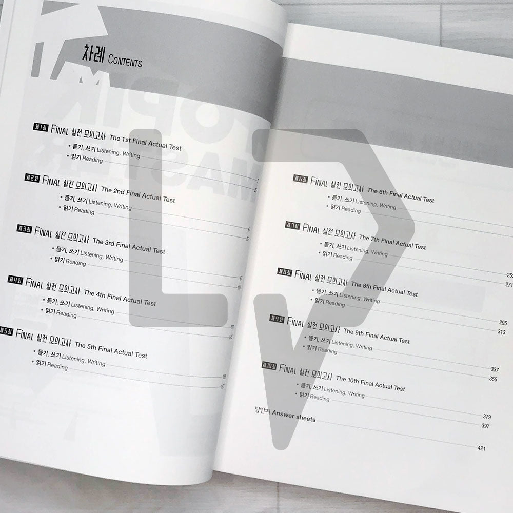 TOPIK Master Final Actual Tests - TOPIK 2 Intermediate-Advanced (3rd Edition) - Life Pattern Korea