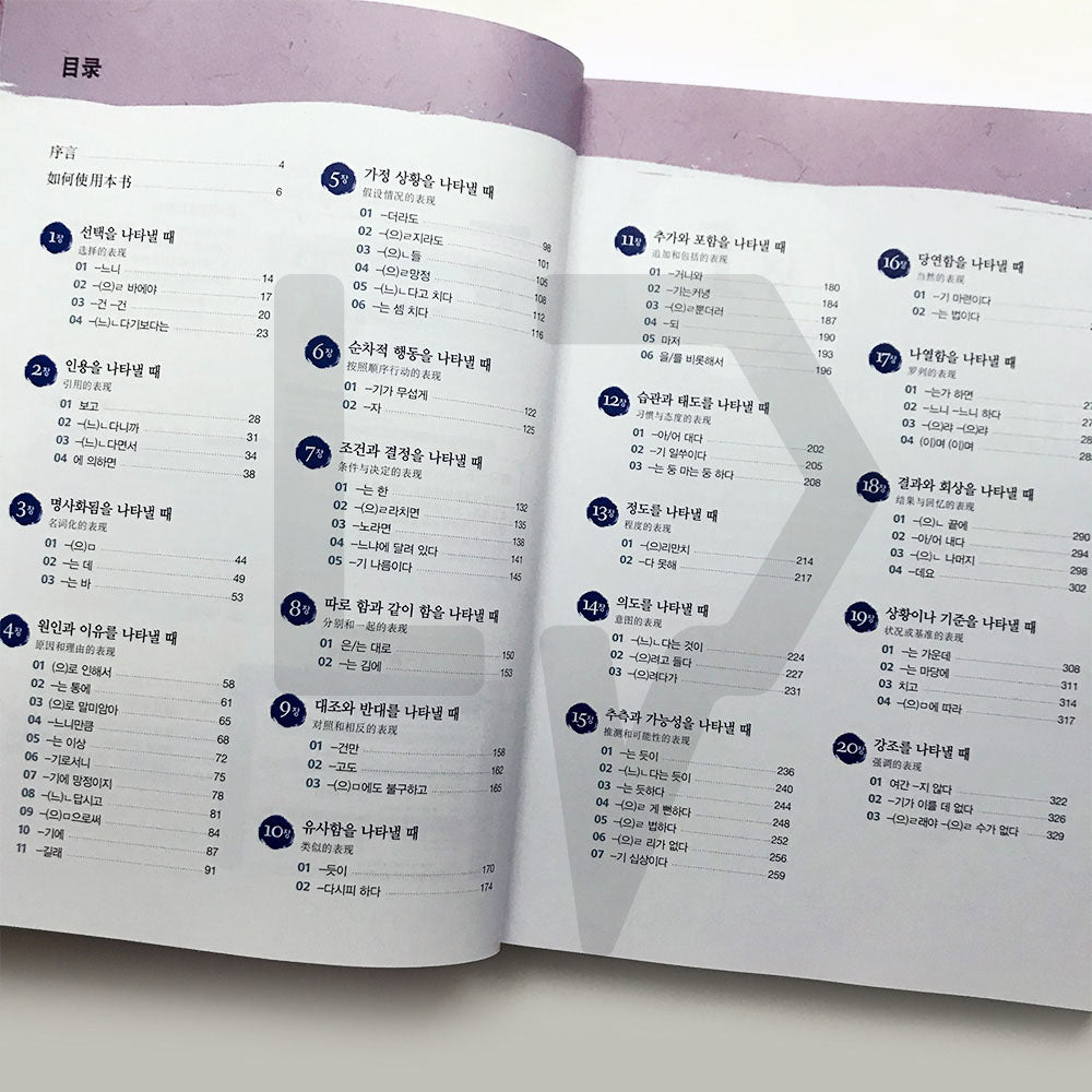Korean Grammar in Use Advanced (Chinese) - Life Pattern Korea