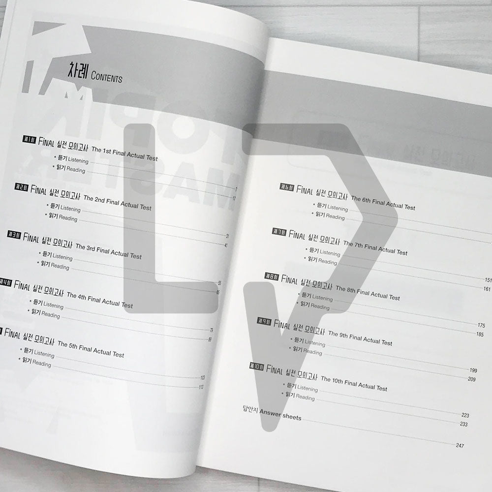 TOPIK Master Final Actual Tests - TOPIK 1 Basic (3rd Edition) - Life Pattern Korea