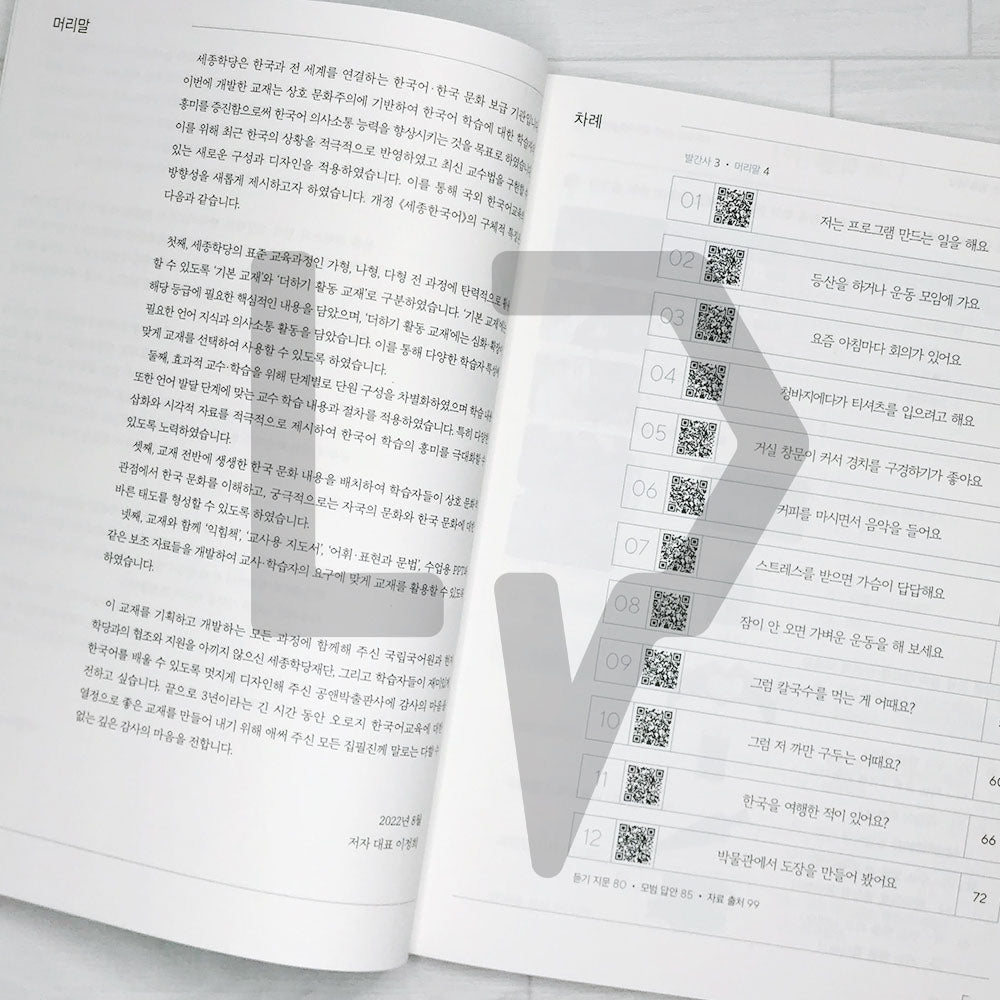 Sejong Korean Workbook 세종한국어 익힘책 2A (2022 Edition)