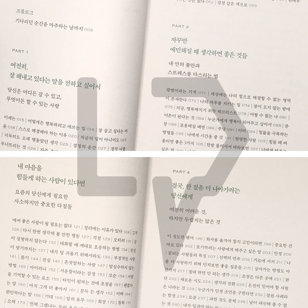 The bright days are waiting for you 눈부시게 빛나는 날들이 너를 기다리고 있어