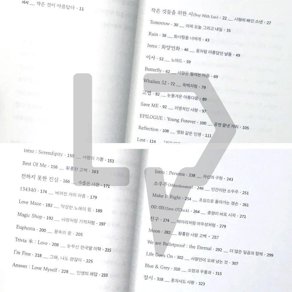 A Poem for Small Things - BTS' Songs Prose by Na Tae-joo  작은 것들을 위한 시