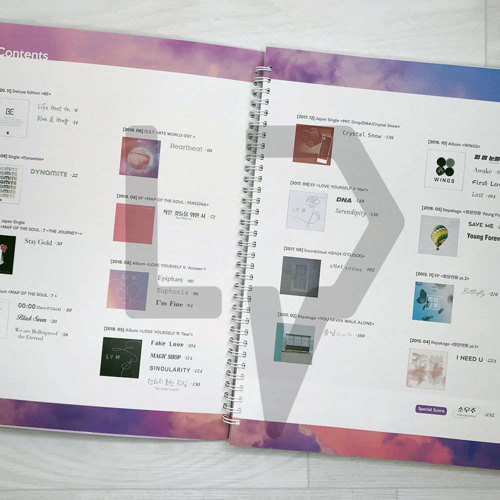 BTS Best Piano Book by DooPiano 두피아노의 BTS 베스트 피아노 연주곡집 - Life Pattern Korea