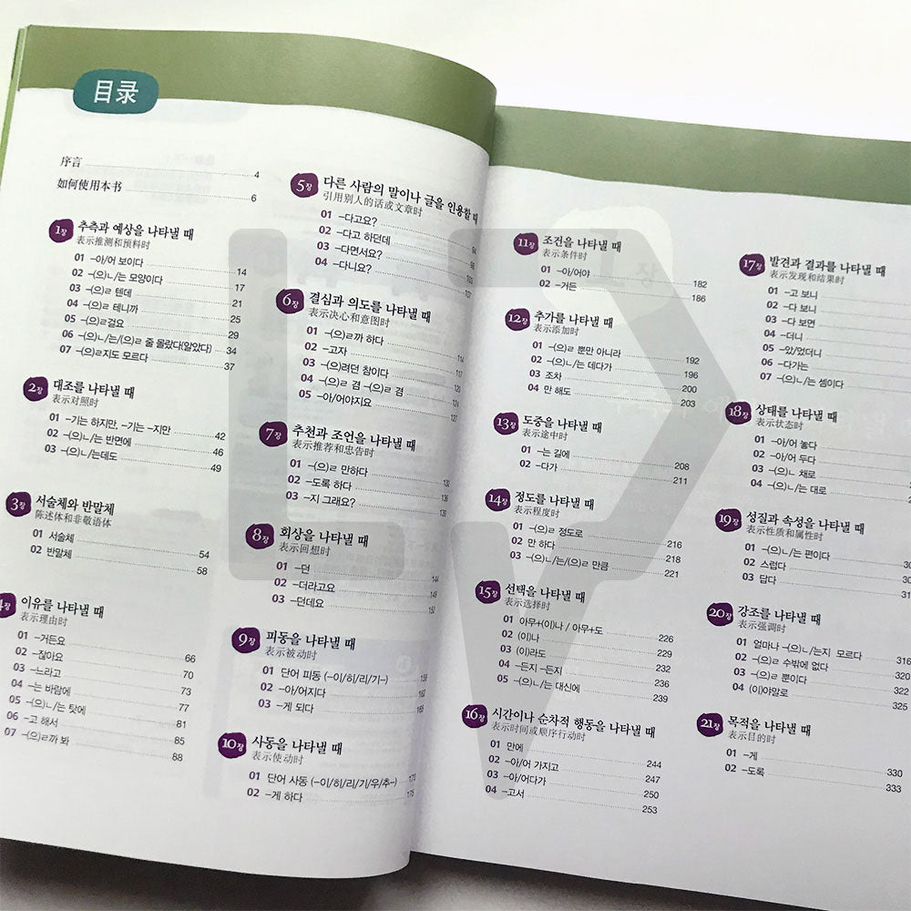 Korean Grammar in Use Intermediate (Chinese) - Life Pattern Korea