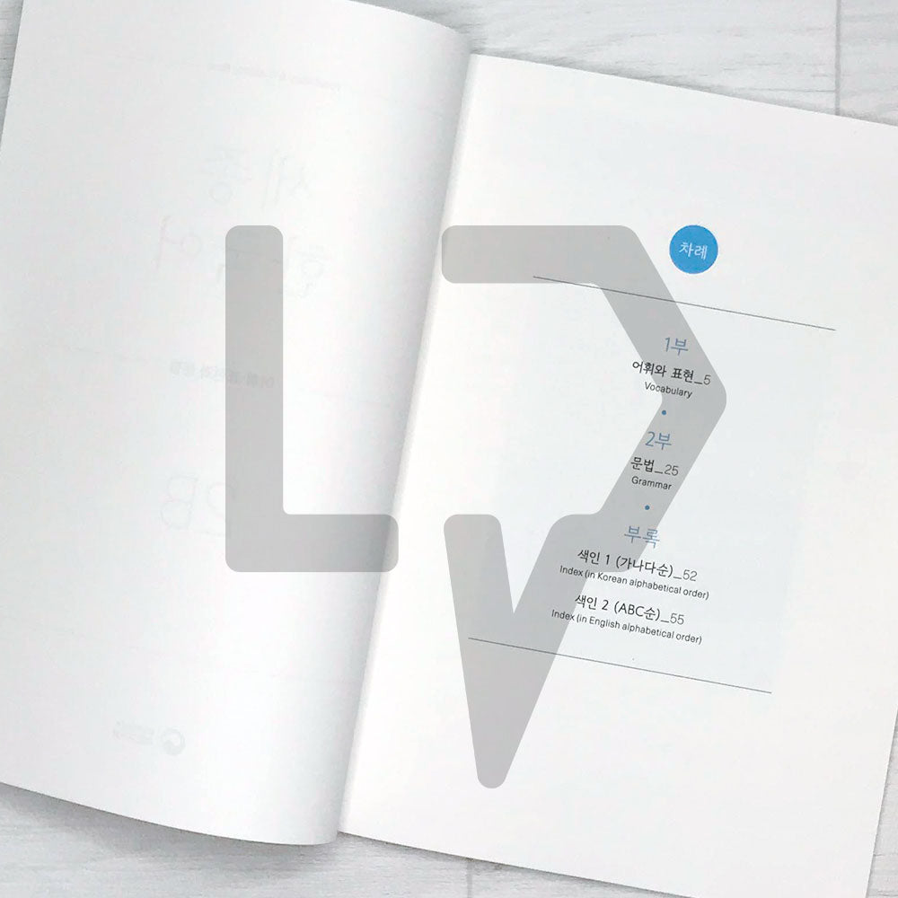 Sejong Korean Vocabulary & Grammar Book 세종한국어 어휘 표현과 문법 2B (2022 Edition)