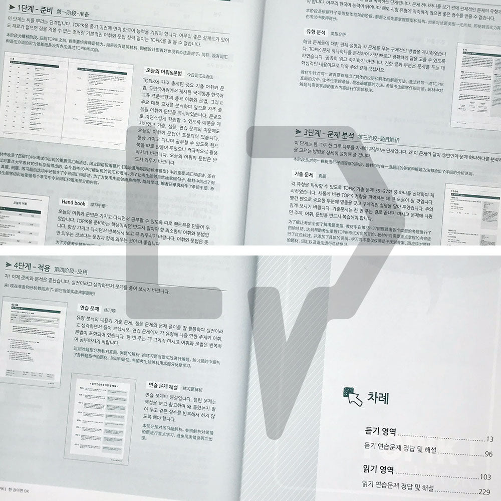 Korean Language Bank TOPIK 1: OK with this one book 한국어뱅크 토픽 1 한 권이면 OK (Chinese) - Life Pattern Korea