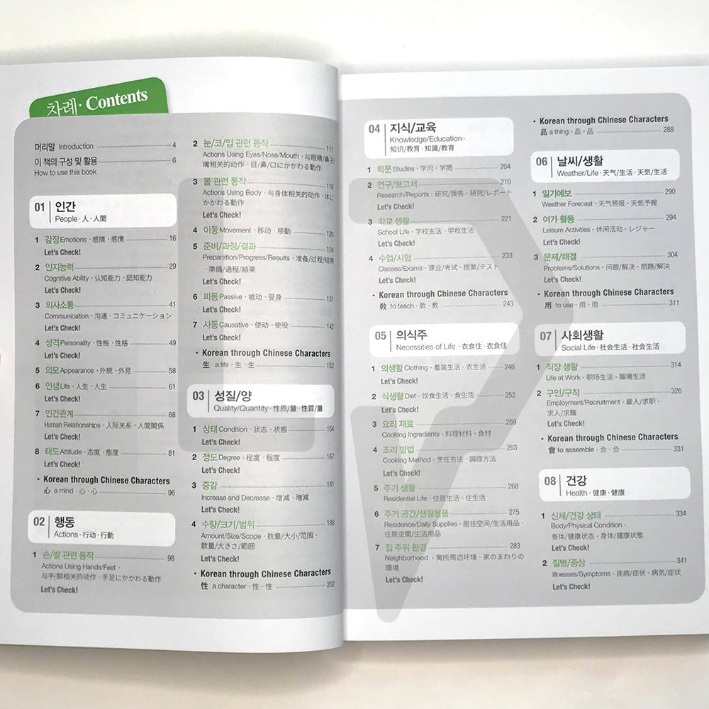 2000 Essential Korean Words Intermediate - Life Pattern Korea
