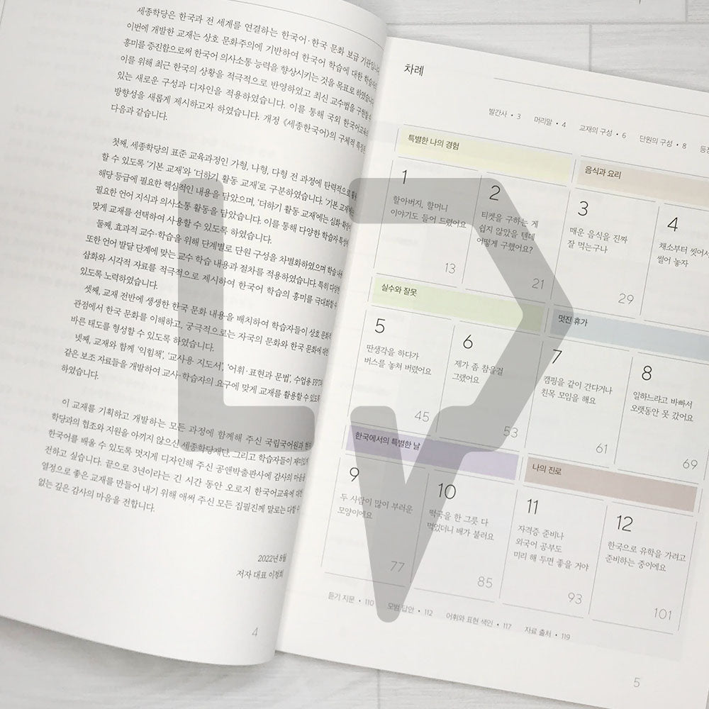 Sejong Korean Student Book 세종한국어 3B (2022 Edition)