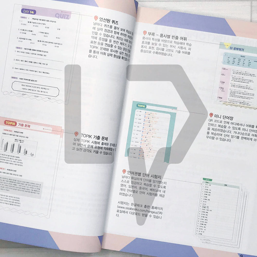 HangeulPark Cool TOPIK 2 Vocabulary - Intermediate 한글파크 쿨토픽 2 중급 어휘