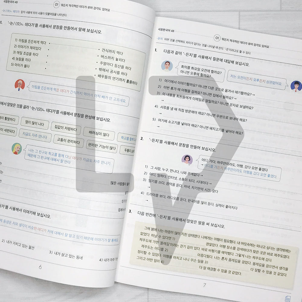 Sejong Korean Extension Activity Book 세종한국어 더하기 활동 4B (2022 Edition)