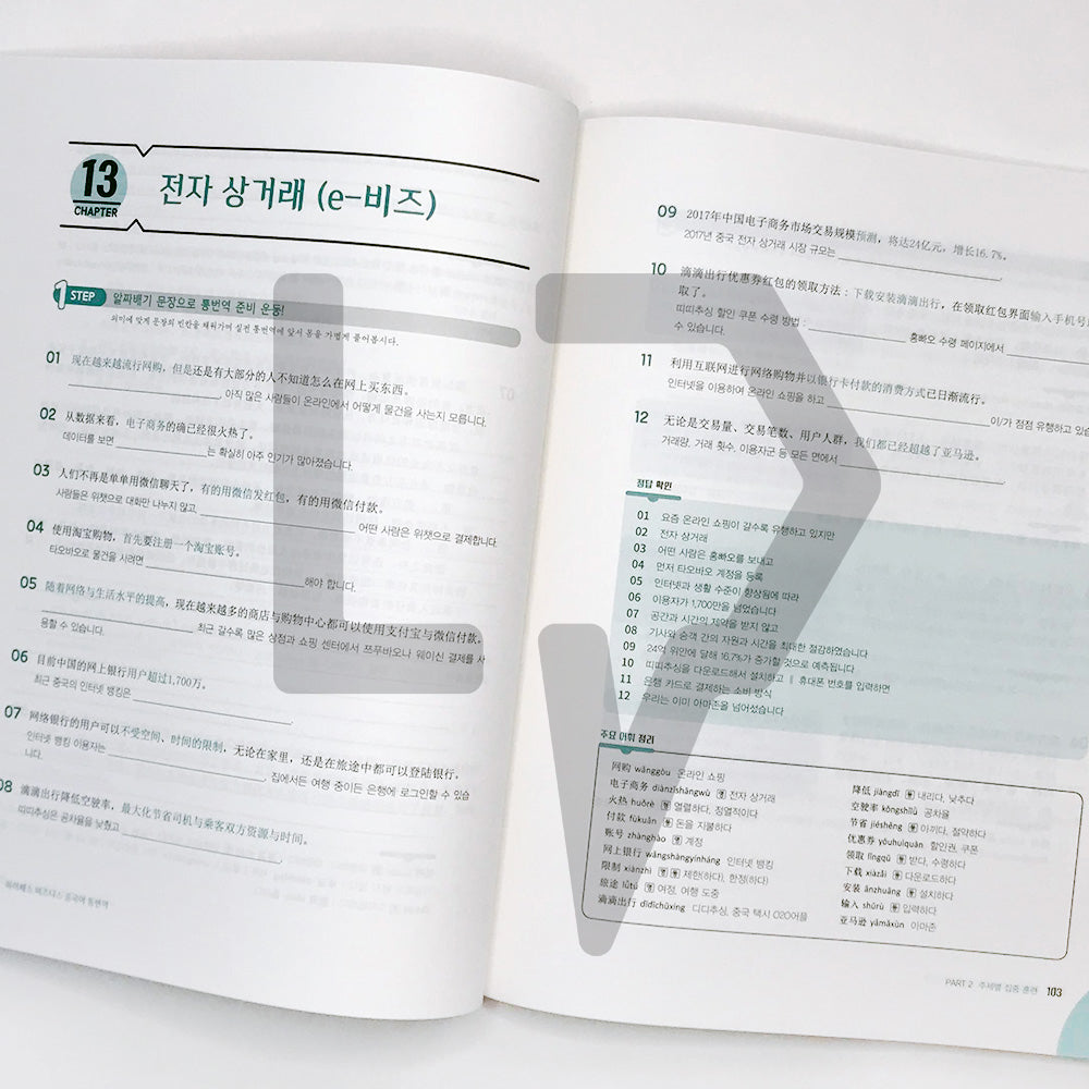 Business Chinese-Korean Interpretation & Translation 비즈니스 중국어 통번역 중한편 - Life Pattern Korea