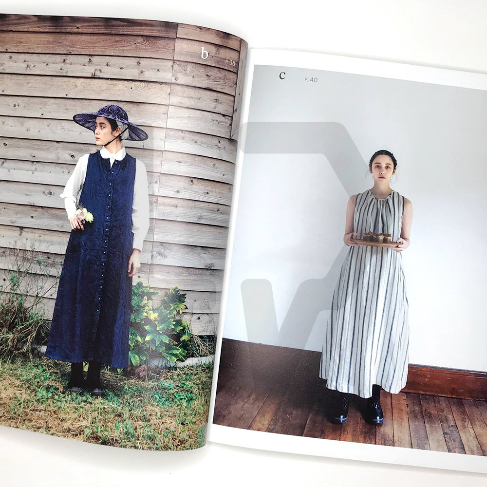 Linen Dresses (Linen No One-Piece) by Hiromi Shibata 입을수록 편안한 리넨 원피스 - Life Pattern Korea