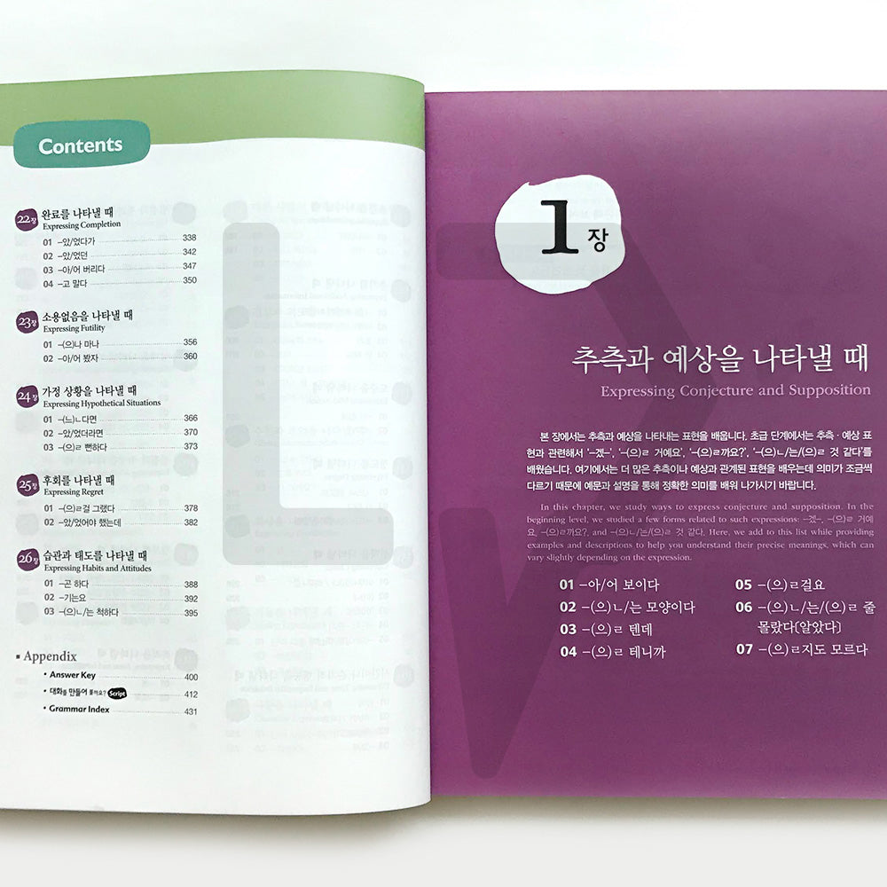 Korean Grammar in Use Intermediate (English) - Life Pattern Korea