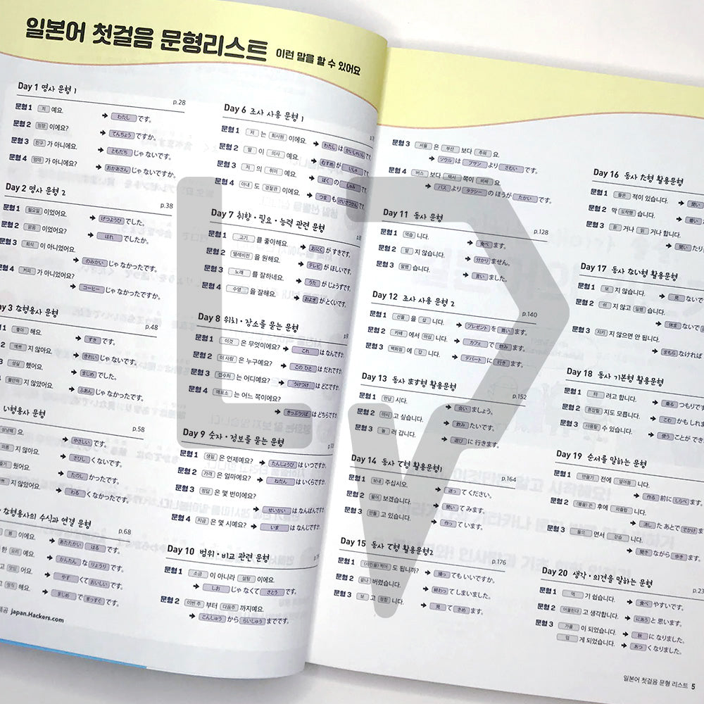 Hackers, First step to Japanese 해커스 일본어 첫걸음 - Life Pattern Korea